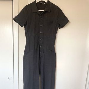 Comune Short Sleeve Black Jumpsuit